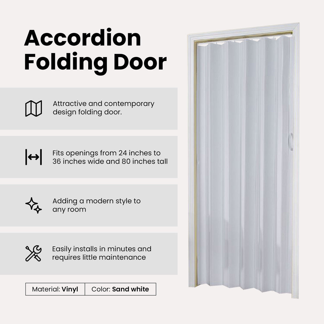 LTL Home Products Contempora Accordion Folding Door, 36 x 80 Inches (Used) - VMInnovations