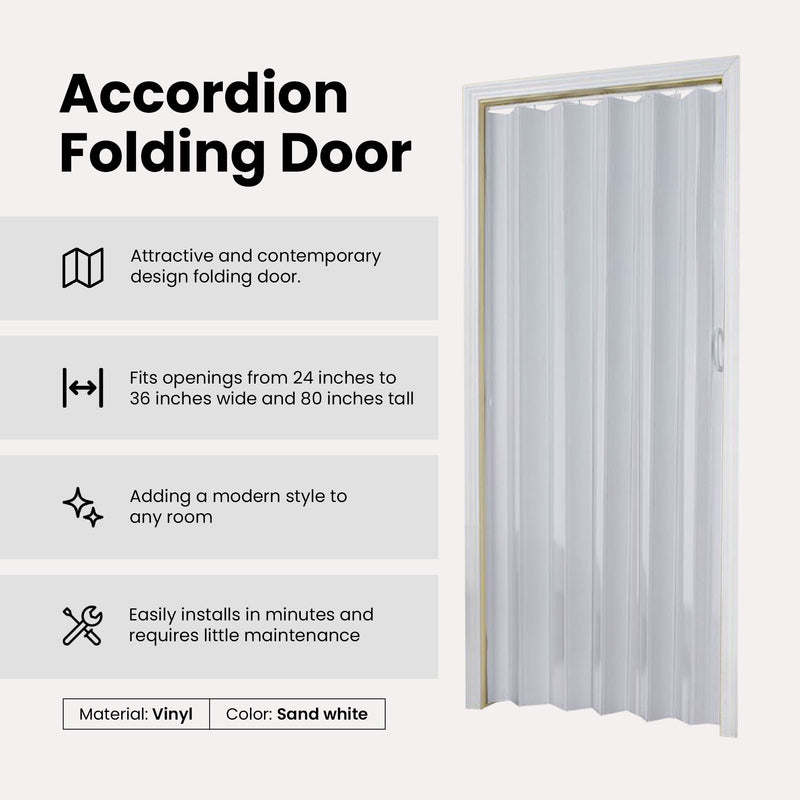 LTL Home Products Contempora Accordion Folding Door, 36 x 80 Inches (Used)