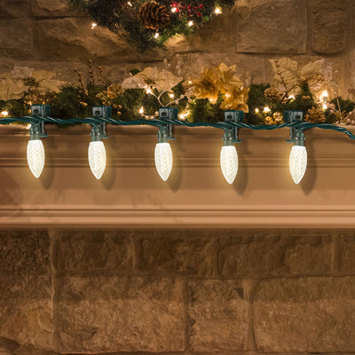 Noma Quick Clip C9 LED Lights, 66.8', 100 Warm White Bulbs (Used) - VMInnovations