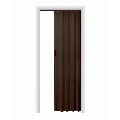 LTL Home Products 36 x 80 Inch Plaza Espresso Vinyl Accordion Door with Hardware