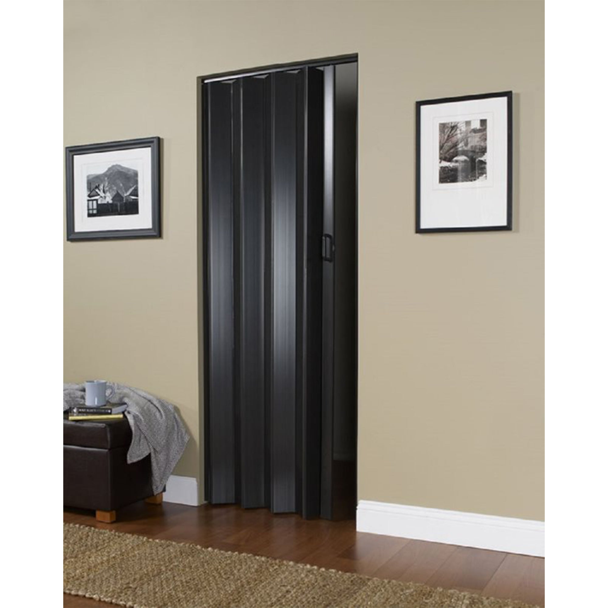 LTL Home Products 36 x 80 Inch Plaza Espresso Vinyl Accordion Door (Used) - VMInnovations