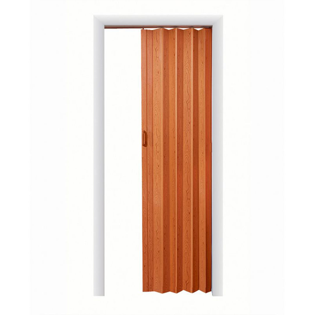 36 x 80 Inch Plaza Pecan Vinyl Accordion Door with Hardware (Open Box)