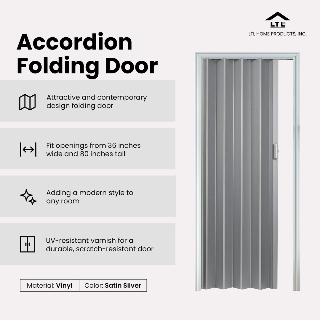 LTL Home Products Spectrum Elite Accordion Folding Door, 36x80 In (Open Box) - VMInnovations