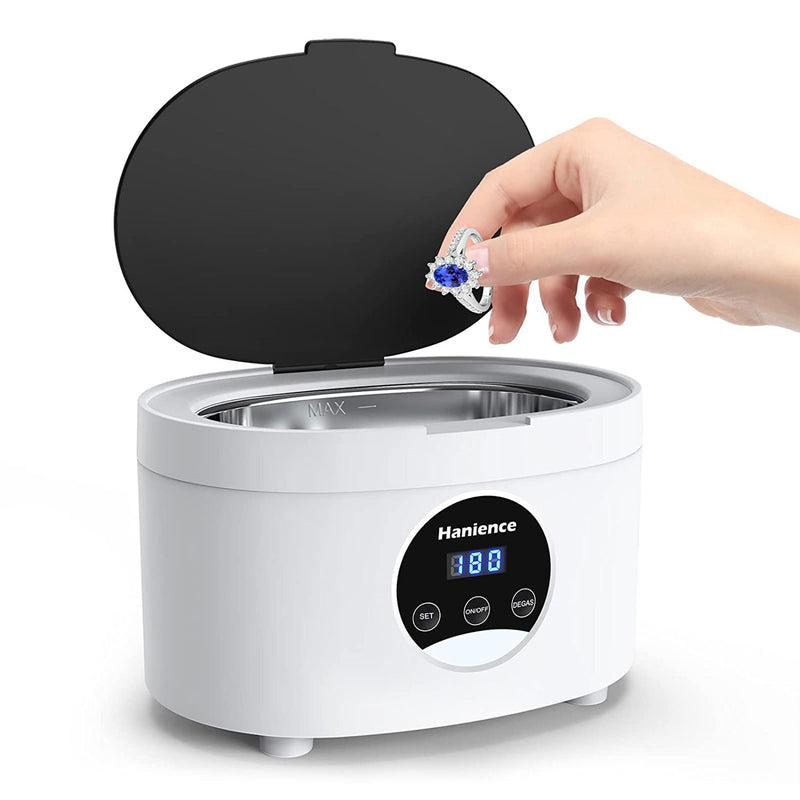 Ultrasonic 600 MI Portable Professional Jewelry Cleaner with 5 Timers (Open Box)