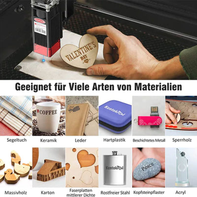 KentokTool LE400 Pro Accuracy Higher Laser Engraver for Engraving Wood and Metal
