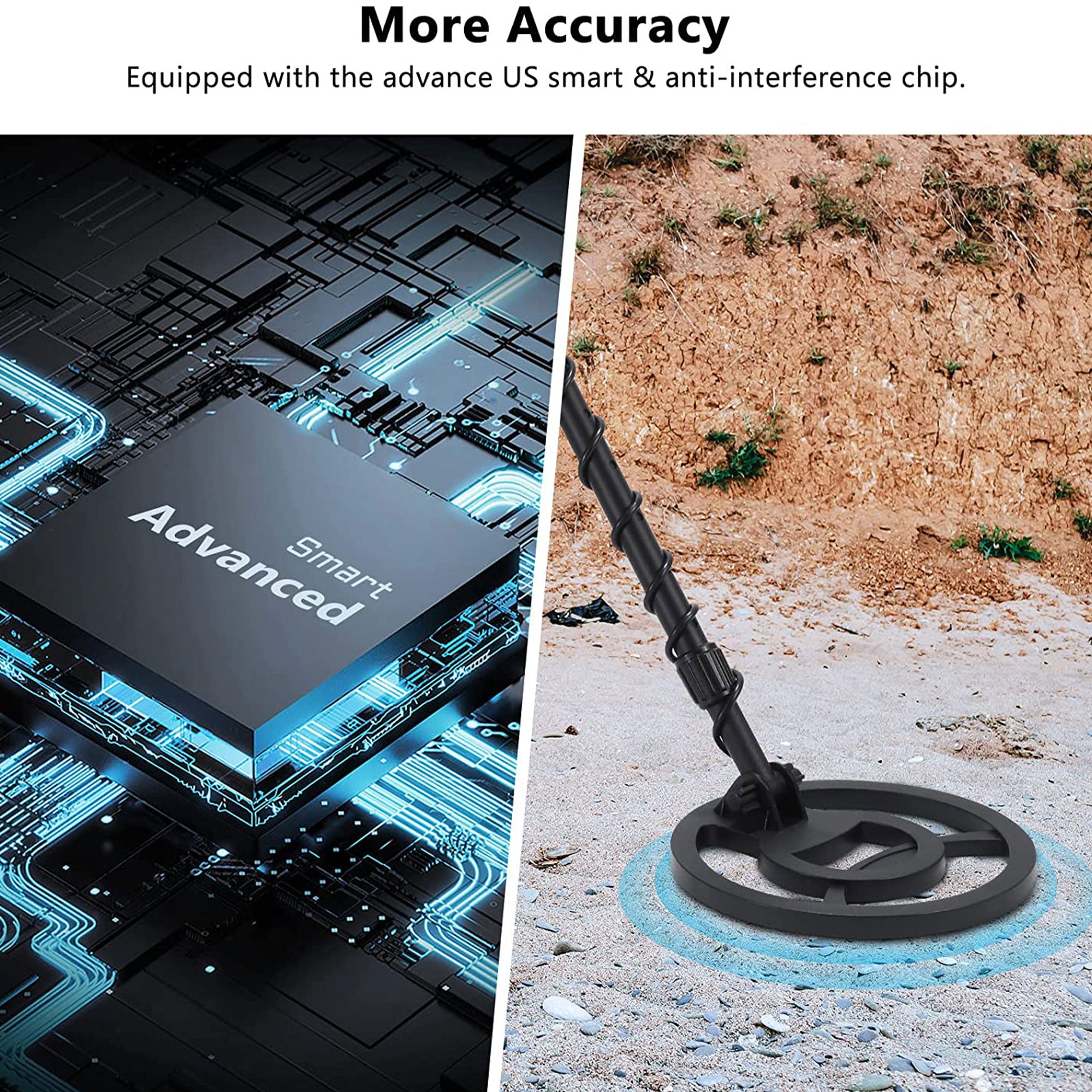 KentokTool Metal Detector w/ 3 Operating Modes, Waterproof Coil, & LCD (Used) - VMInnovations