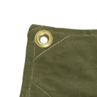 Tarp Nation 12'x16' Heavy Duty Canvas Tarp w/D Rings & Corner Grommets(Open Box) - VMInnovations