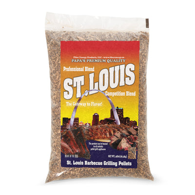 Papa's Premium Quality Hardwood Grilling Pellets, Saint Louis Blend, 40 Pounds