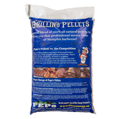 Papa's Premium Hardwood Grilling and Smoking Pellets, Memphis Blend, 20 Pounds - VMInnovations