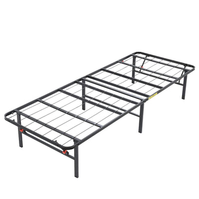 Classic Brands Hercules Heavy Duty Metal 14 Inch Twin Platform Bed Frame, Black