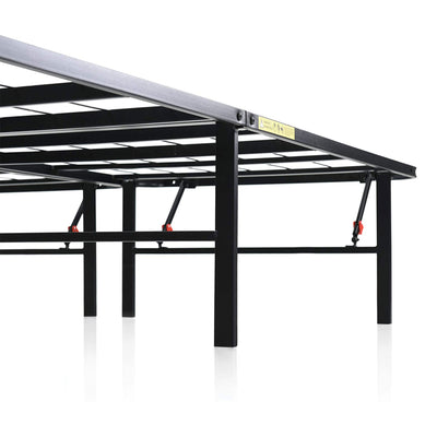 Classic Brands Hercules Heavy Duty Metal 14 Inch Twin Platform Bed Frame, Black