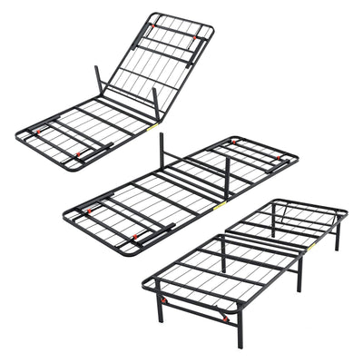 Classic Brands Hercules Heavy Duty Metal 14 Inch Twin Platform Bed Frame, Black