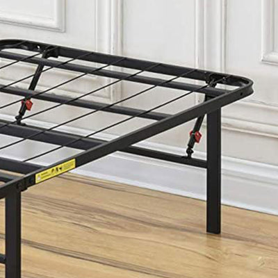 Classic Brands Hercules Heavy Duty Metal 14 Inch Twin Platform Bed Frame, Black