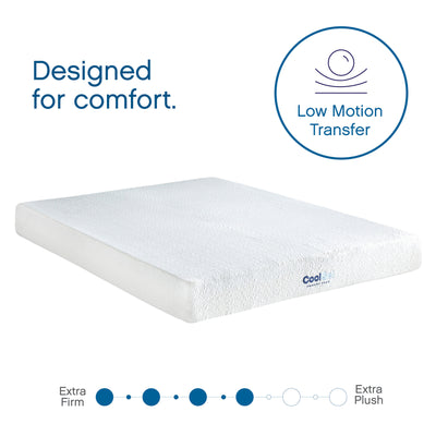 Classic Brands Cool Gel Infused Memory Foam Mattress, 8 Inch, Full Sized, White