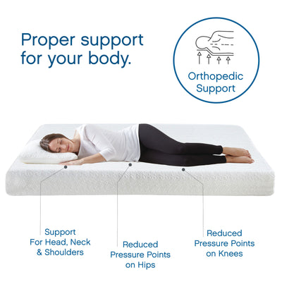 Classic Brands Cool Gel Infused Memory Foam Mattress, 8 Inch, Full Sized, White