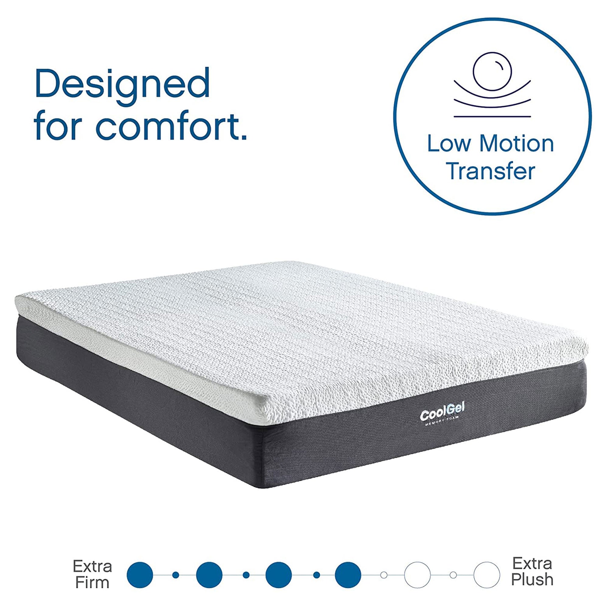 Classic Brands 12 Inch Tall Cool Gel Memory Foam Medium Firm Mattress, King