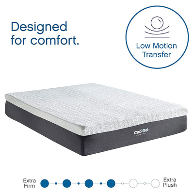 Classic Brands 12 Inch Tall Cool Gel Memory Foam Medium Firm Mattress, King