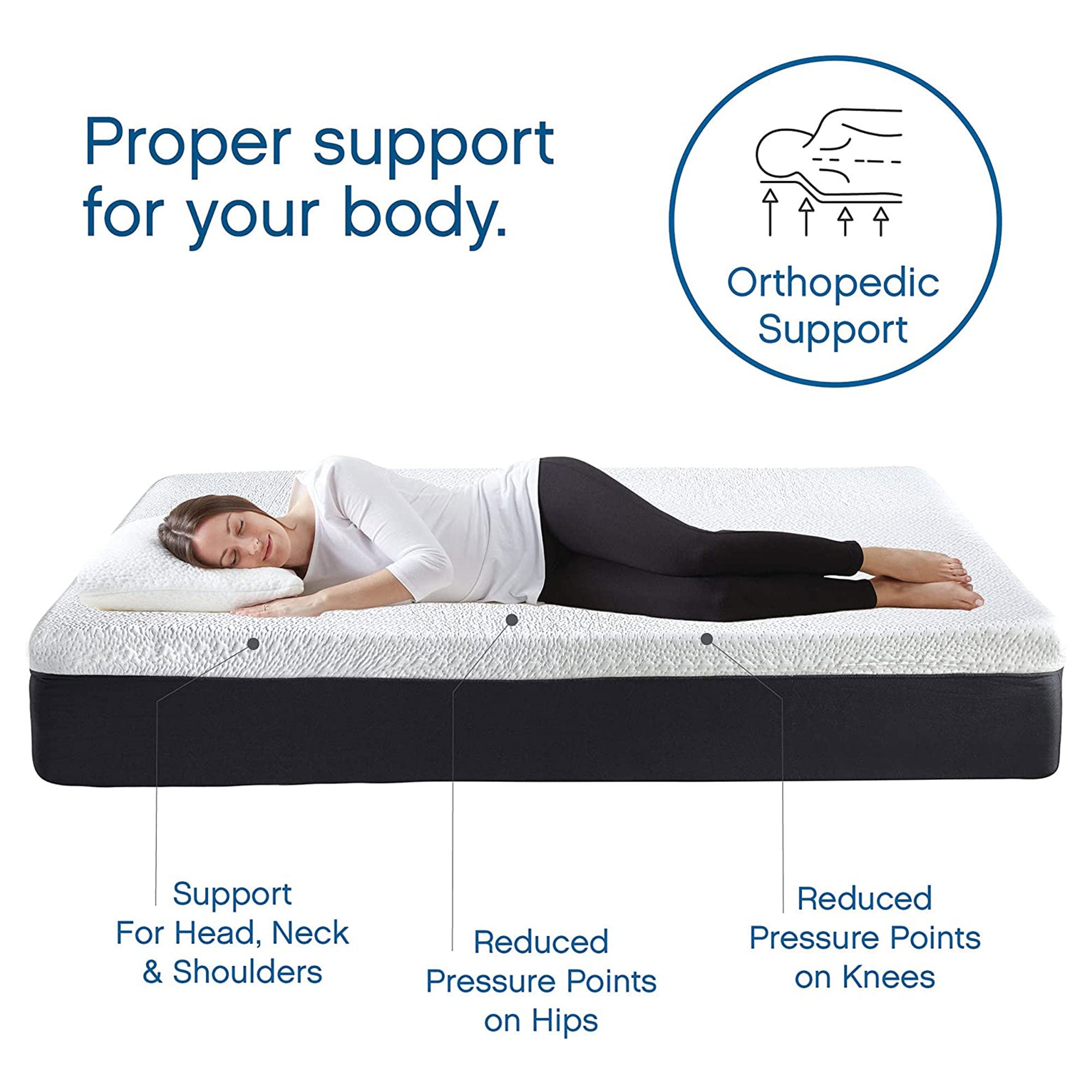 Classic Brands 12 Inch Tall Cool Gel Memory Foam Medium Firm Mattress, King
