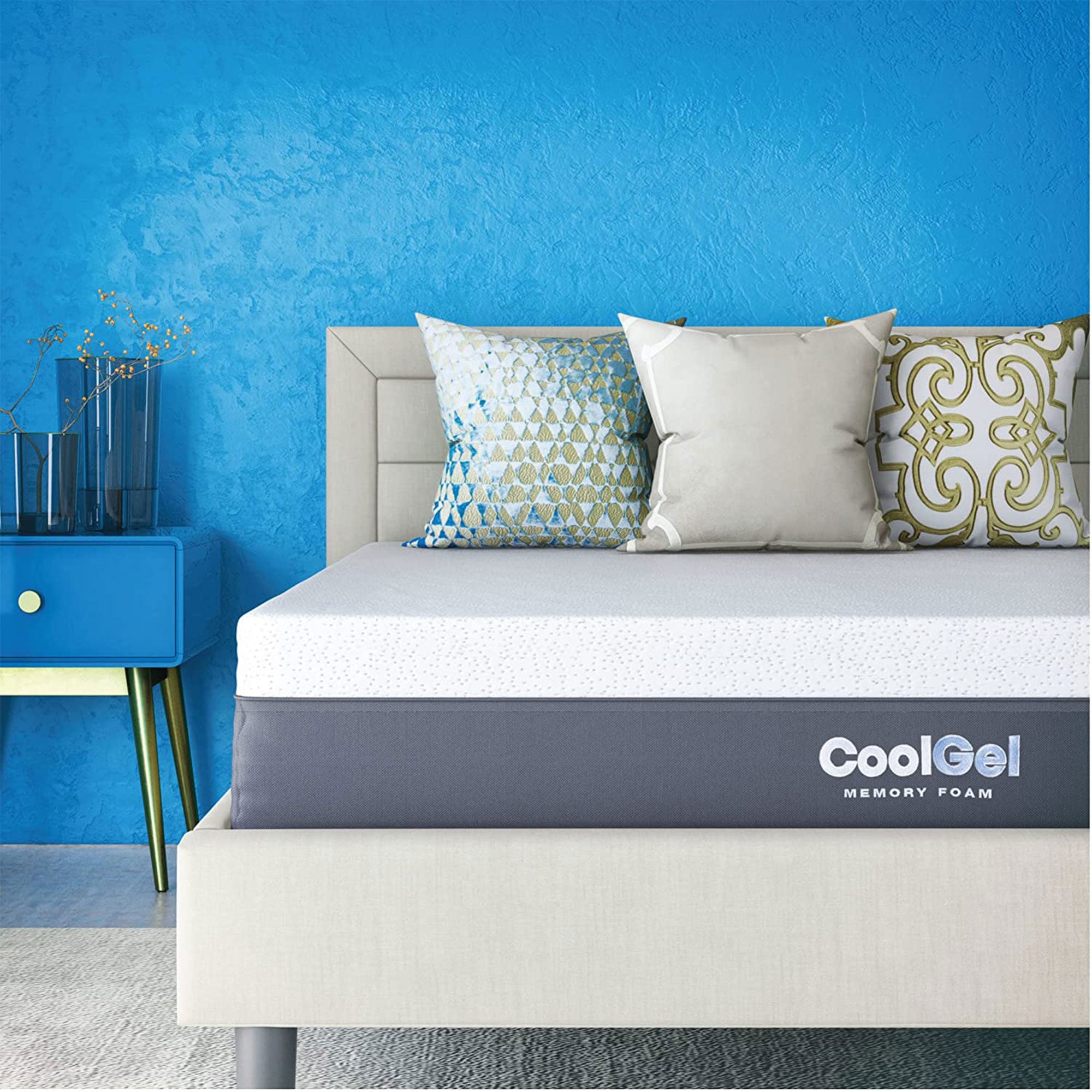 Classic Brands 12 Inch Tall Cool Gel Memory Foam Medium Firm Mattress, King