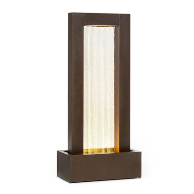 Blumfeldt 43in Indoor Outdoor Decorative Skyriver Garden Water Fountain, Brown