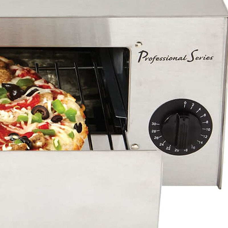 Continental Electric Professional Series Countertop Stainless Steel Pizza Oven