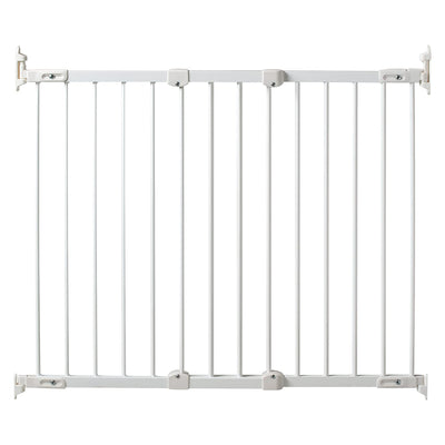 KidCo Angle Mount Safeway Stair Top Quick Release Baby Gate, 42.5x30.5 In, White