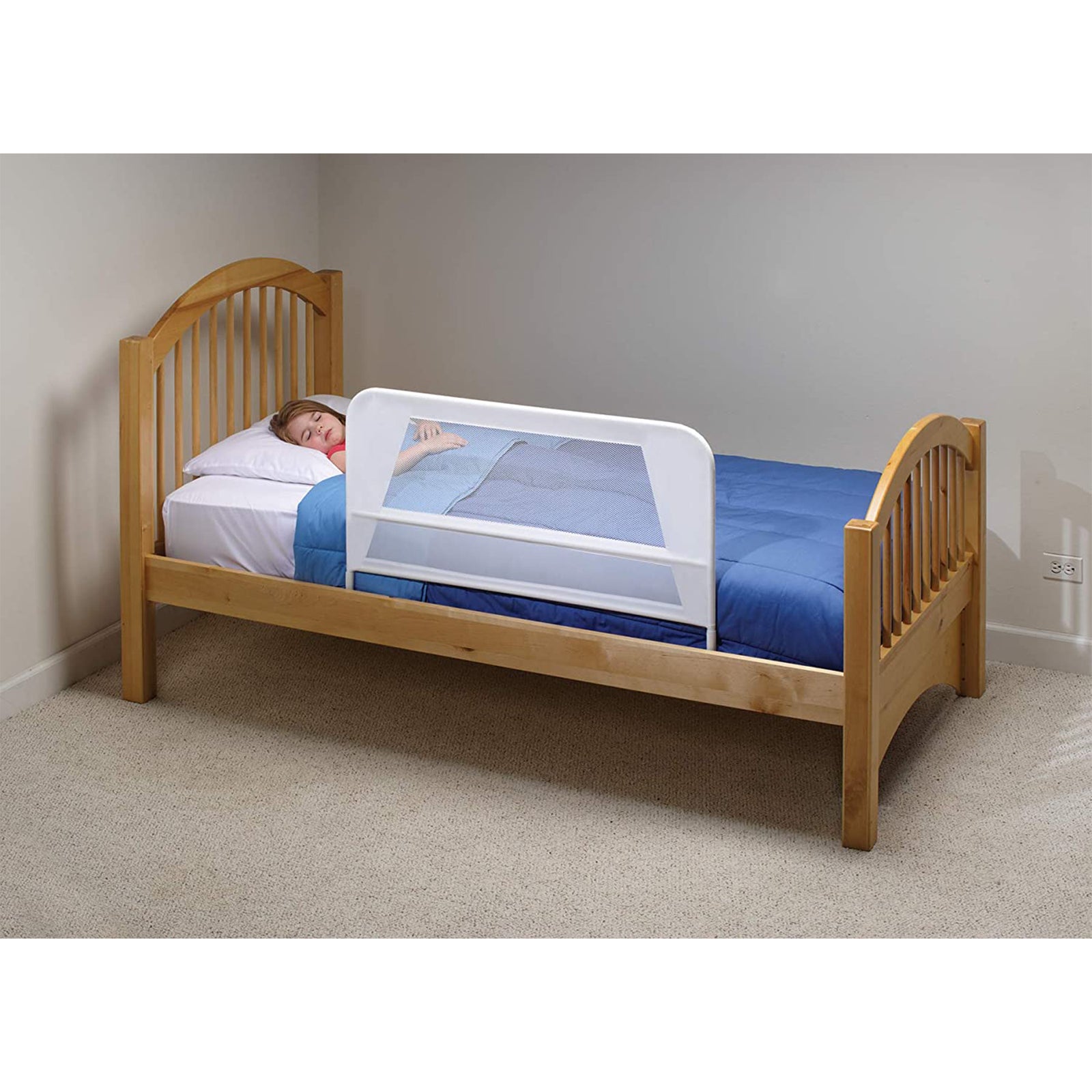 KidCo Toddler Mesh Bed Rail Telescopic Guards for Twin-King Mattress (Open Box) - VMInnovations