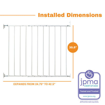 Safeway Top of Stairs Quick Release Baby Gate, 42.5x30.5 In,  (Open Box) - VMInnovations