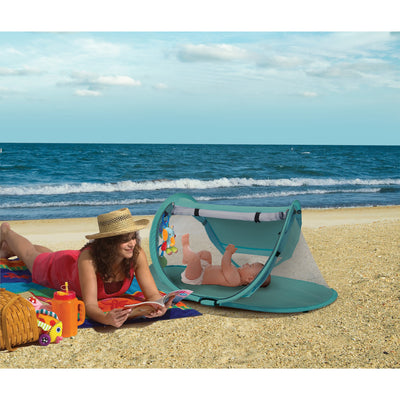 KidCo PeaPod Prestige Lightweight Outdoor Child Portable Travel Bed, Sky (Used) - VMInnovations