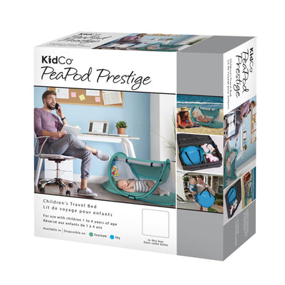 KidCo PeaPod Prestige Lightweight Outdoor Child Portable Travel Bed, Sky (Used) - VMInnovations