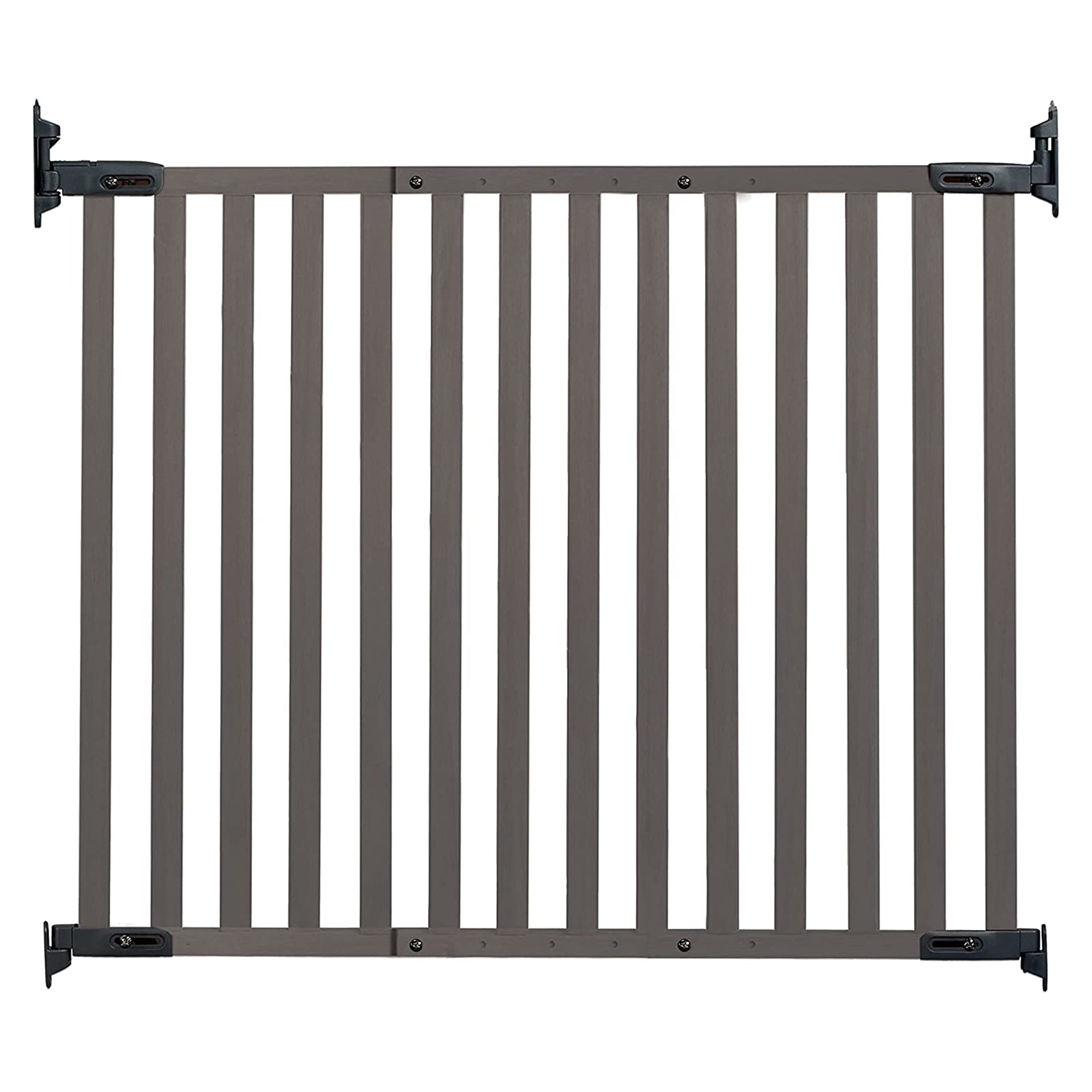 KidCo Angle Mount Stair Top Quick Release Bamboo Baby Pet Gate, Gray (For Parts) - VMInnovations