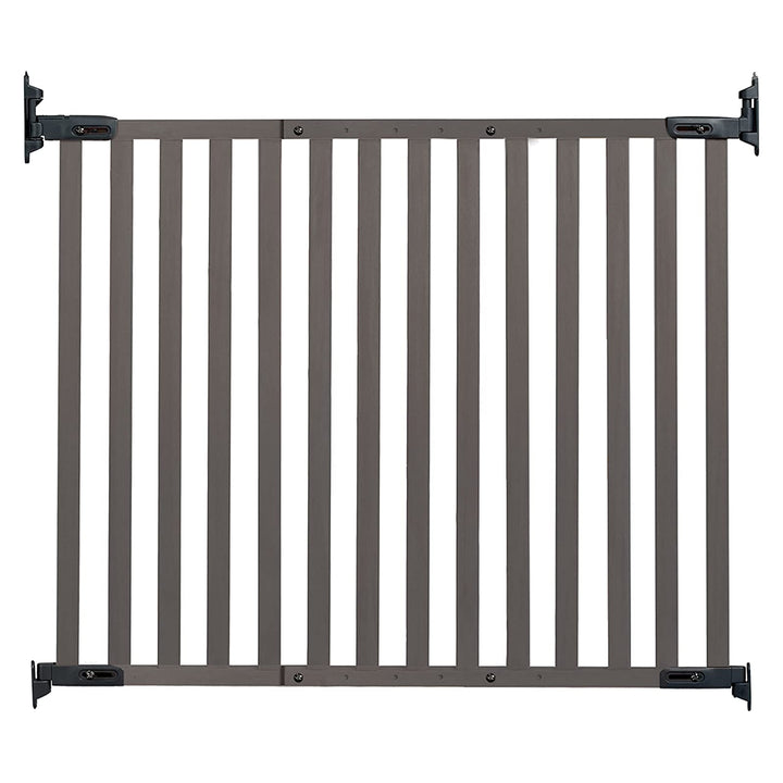 KidCo Angle Mount Stair Top Quick Release Bamboo Baby Pet Gate, Gray (For Parts) - VMInnovations
