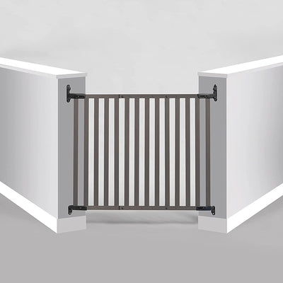 KidCo Angle Mount Stair Top Quick Release Bamboo Baby Pet Gate, Gray (For Parts) - VMInnovations