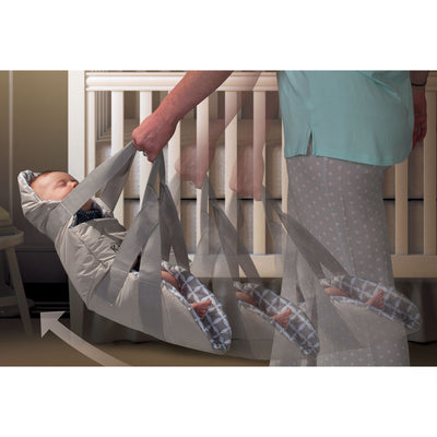 KidCo TR5101 SwingPod Travel Newborn Baby Nursery Swaddle Swing Blanket, Gray - VMInnovations