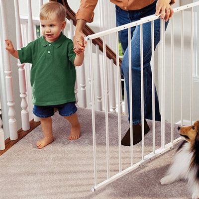 Command Pet Products PG5200 Wall Mounted Gate for Pets, 24.75-42.5 Inches, White - VMInnovations