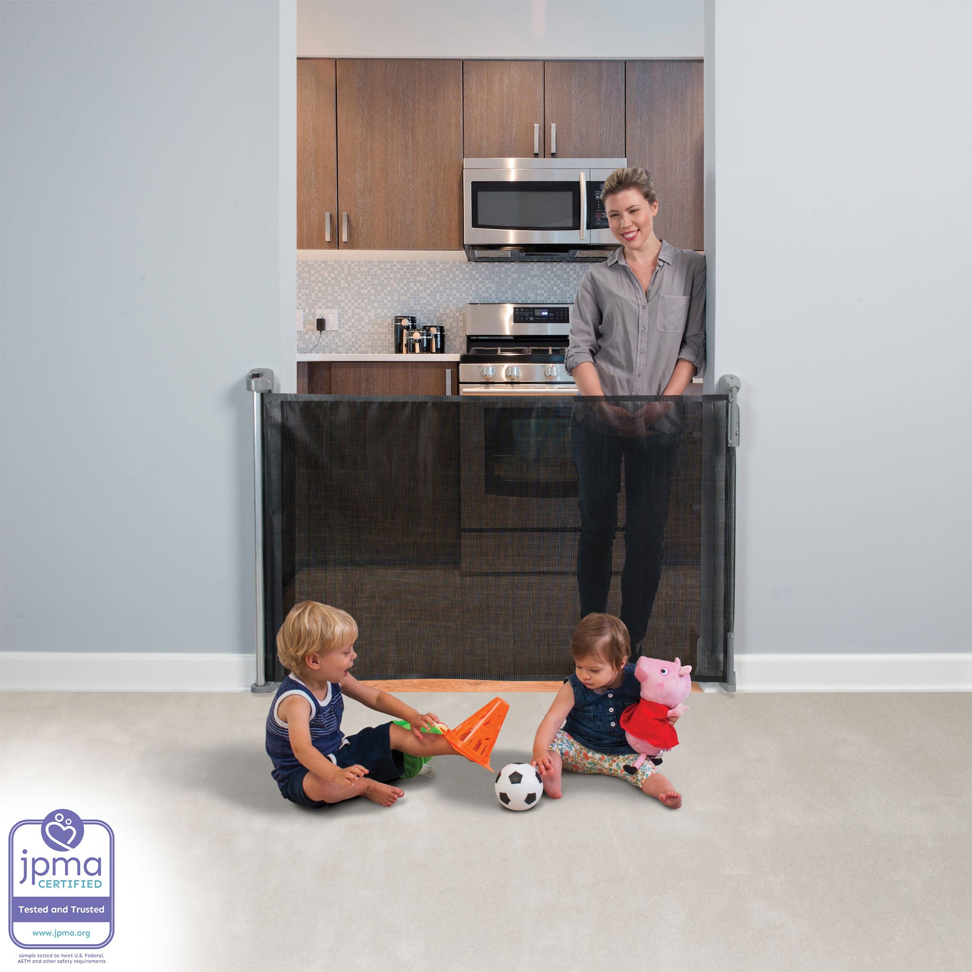 KidCo Retractable Safeway Mesh Quick Release Baby Toddler Safety Gate (Open Box) - VMInnovations