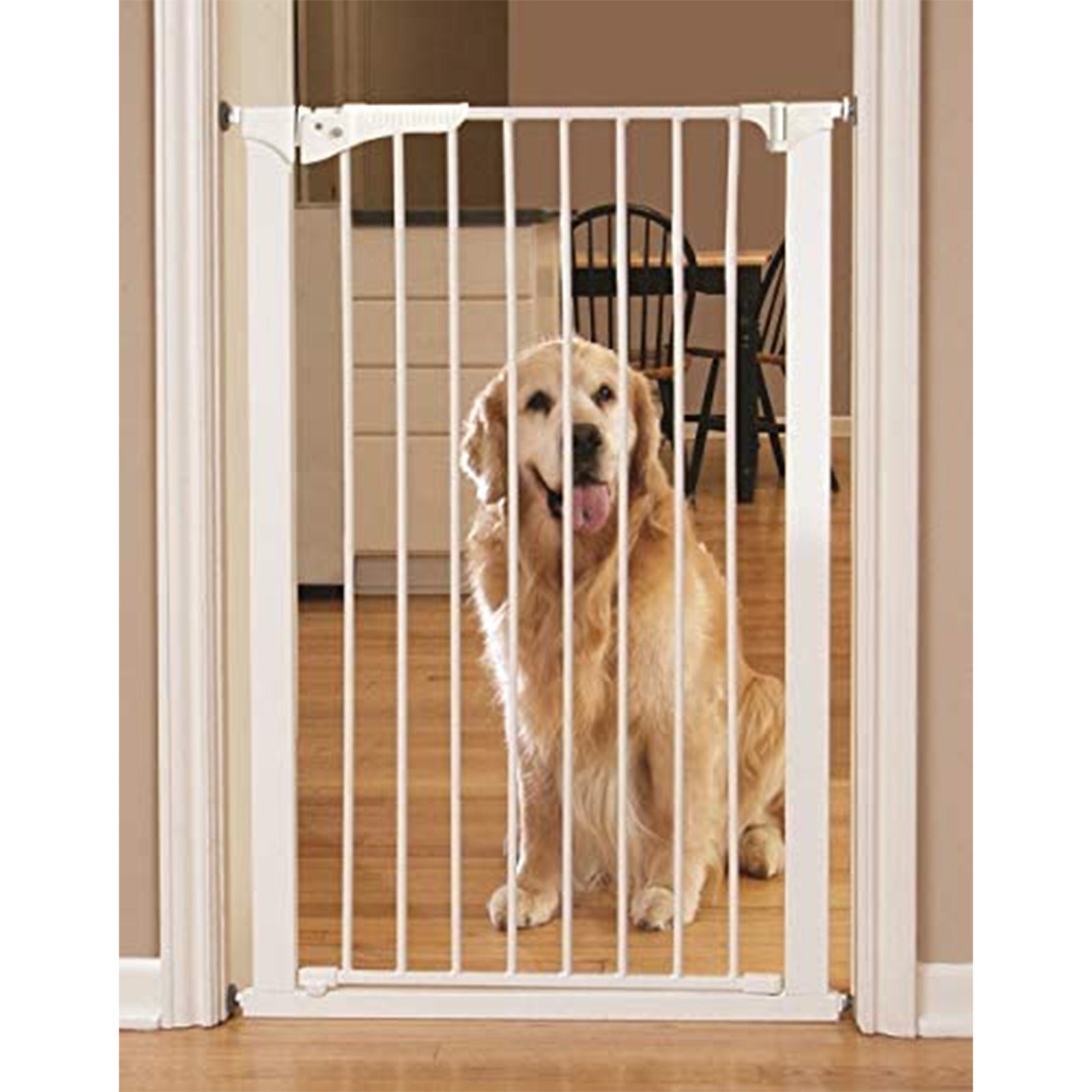 Command Pet Products Tall Pressure Gate for Pets, 42 x 32 Inches, White (Used) - VMInnovations