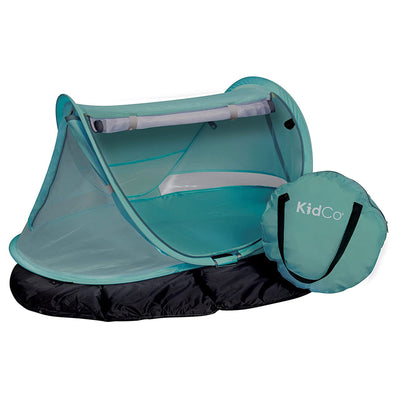 KidCo PeaPod Prestige Lightweight Outdoor Portable Toddler Travel Bed, Seafoam