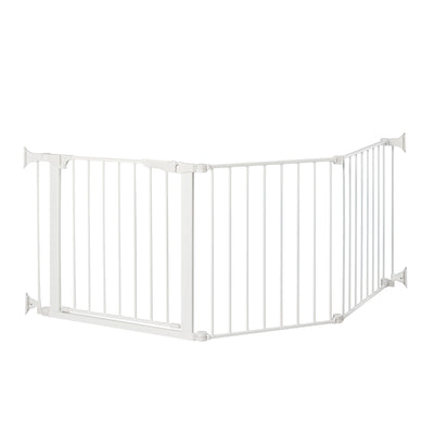 Custom Fit Gate for Pets, 29.5x84 Inches, White (Open Box)