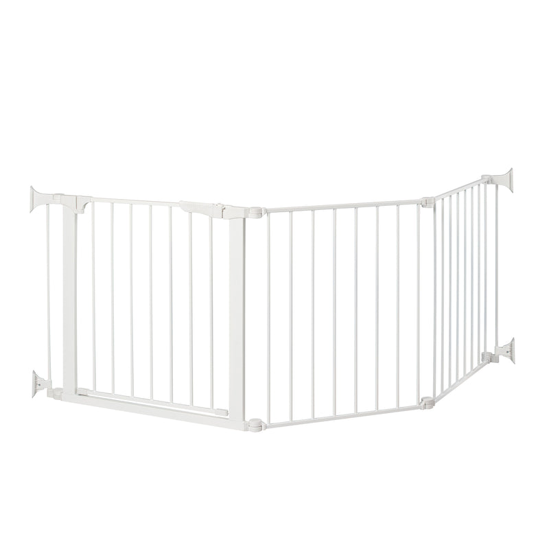 Custom Fit Gate for Pets, 29.5x84 Inches, White (Open Box)