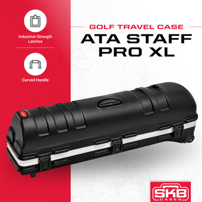 SKB Cases ATA Staff Pro XL Hard Plastic Storage Wheeled Cart Golf Travel Case