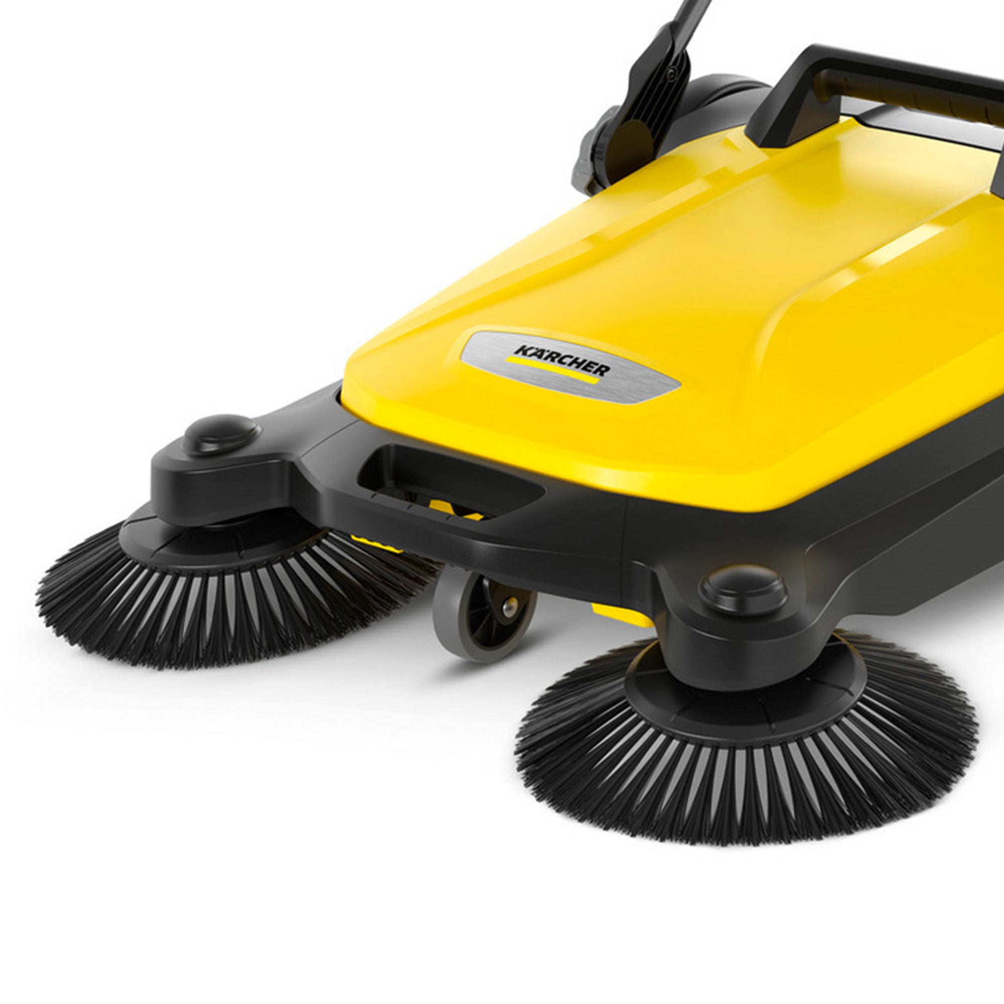 Karcher S 4 Twin Walk-Behind Outdoor Surface Sweeper w/ 26.8 Inch Sweeping Width