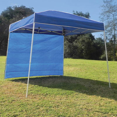 Z-Shade 10x10 Foot Everest Pop Up Shade Canopy Tent w/ Taffeta Attachment, Blue