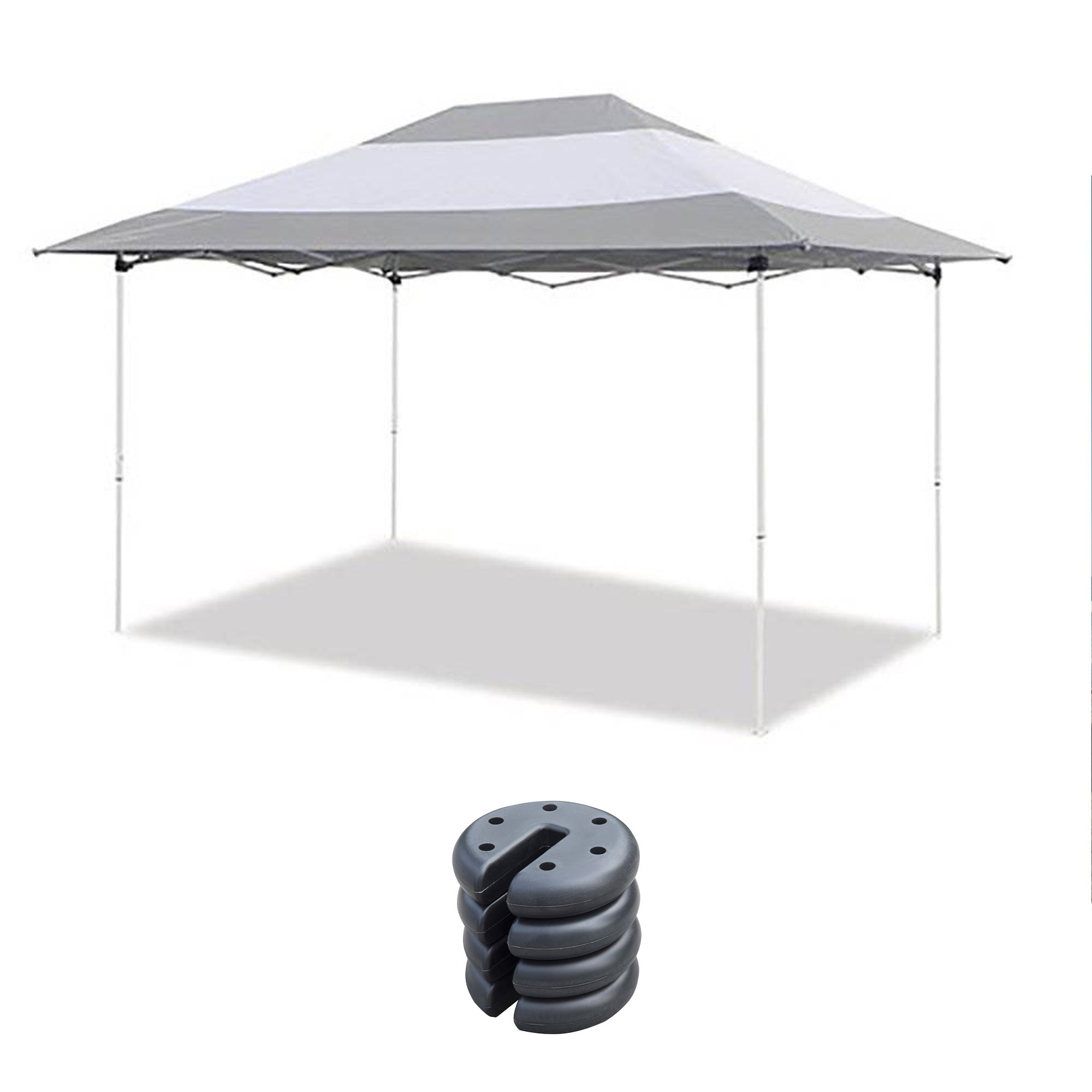 Z-Shade 14 x 10 Foot Prestige Instant Shade Canopy & Leg Weight Plates, Set of 4