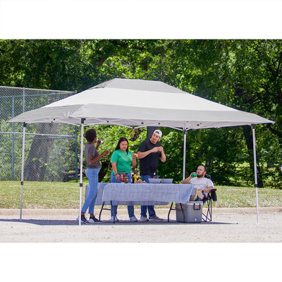 Z-Shade 14 x 10 Foot Prestige Instant Shade Canopy & Leg Weight Plates, Set of 4