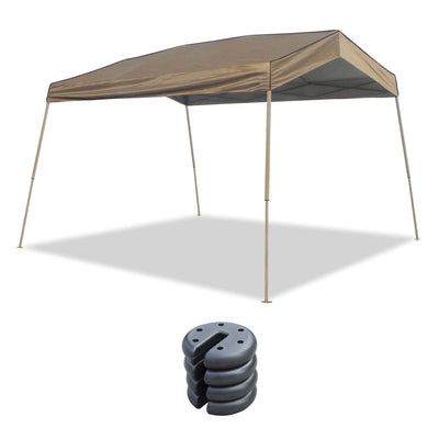 Z-Shade 12 x 14 Foot Panorama Instant Shade Canopy & Leg Weight Plates, Set of 4