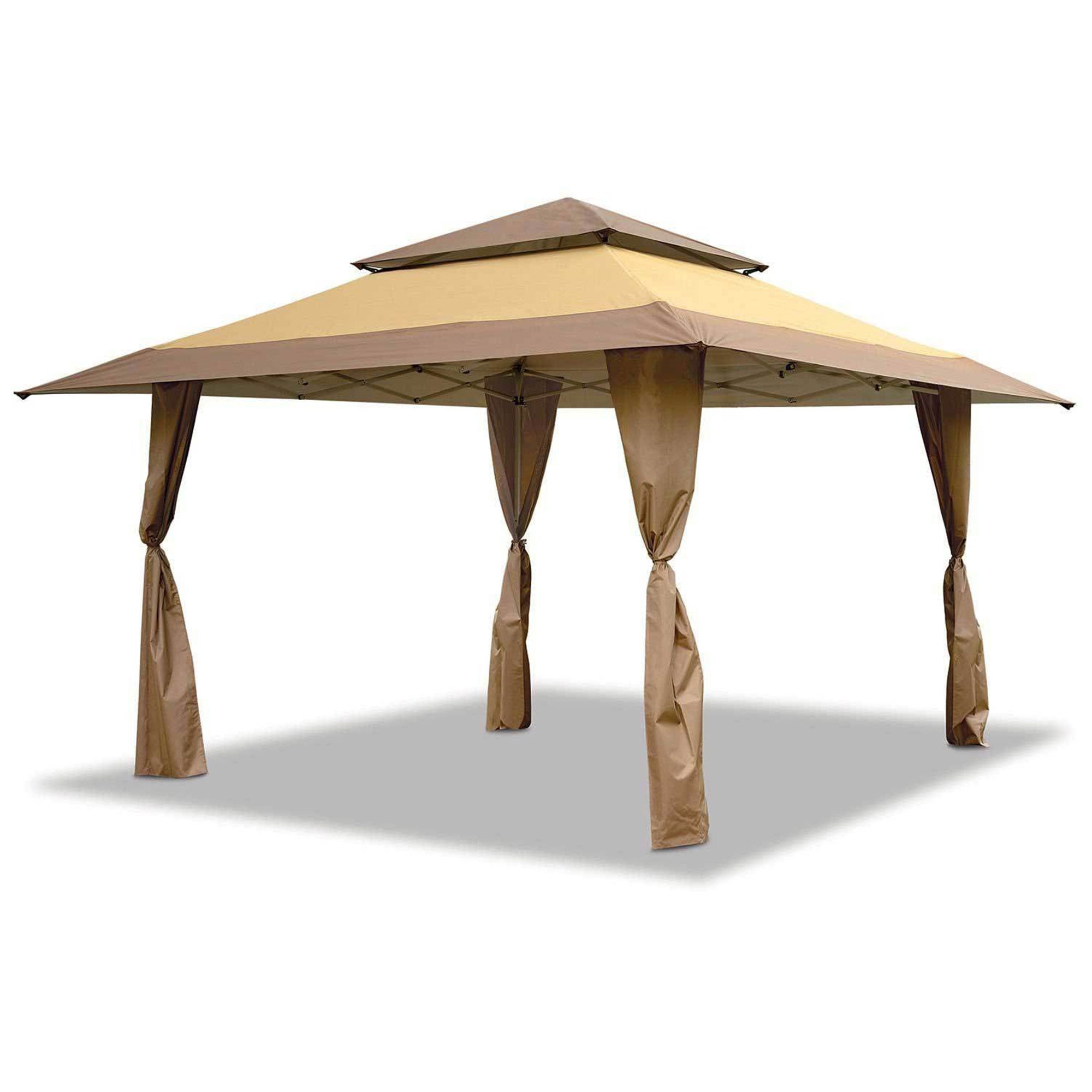 Z-Shade 13 x 13 Foot Gazebo Instant Shade Canopy & Leg Weight Plates, Set of 4