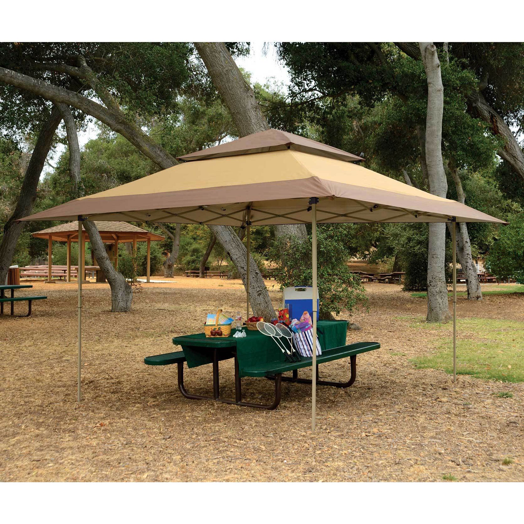 Z-Shade 13 x 13 Foot Gazebo Instant Shade Canopy & Leg Weight Plates, Set of 4