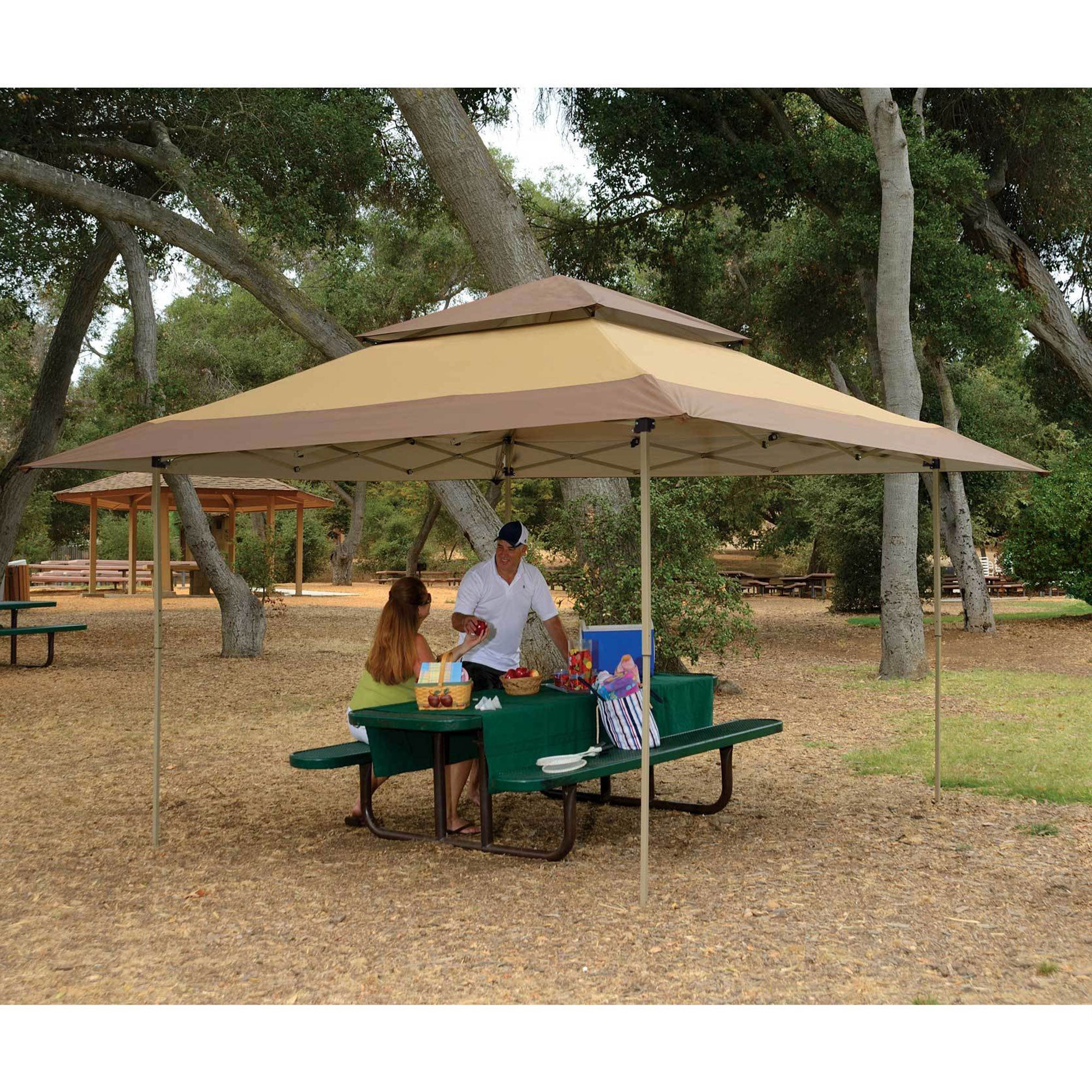 Z-Shade 13 x 13 Foot Gazebo Instant Shade Canopy & Leg Weight Plates, Set of 4