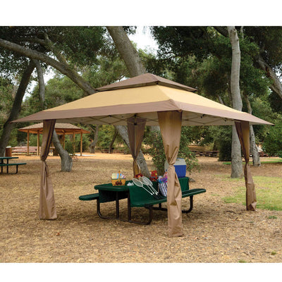 Z-Shade 13 x 13 Foot Gazebo Instant Shade Canopy & Leg Weight Plates, Set of 4